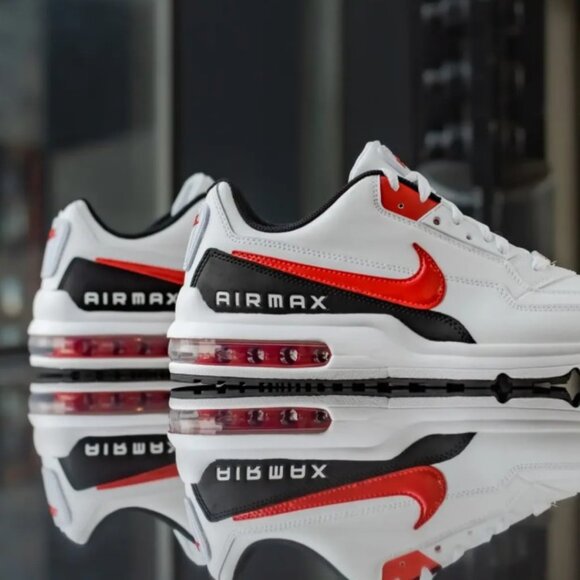 Nike Air Max LTD 3 White Red Black BV1171-100 Men's Size 10 New - Picture 1 of 7